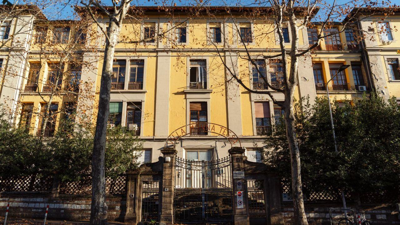 La facciata di villa Monna Tessa a Careggi