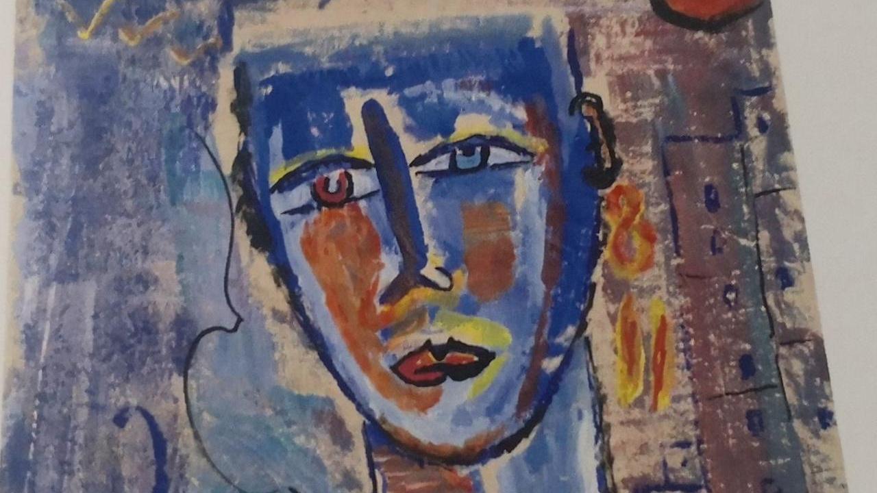 Una delle opere di Antonio Atzeri esposta a Bosa