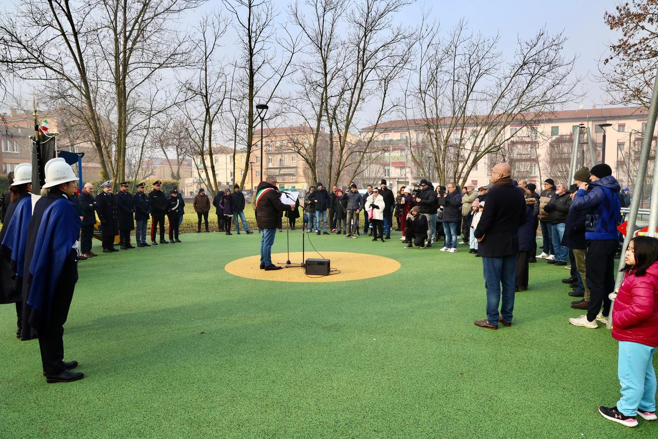 Ferrara, inaugurato il rinnovato parco di Porta Catena