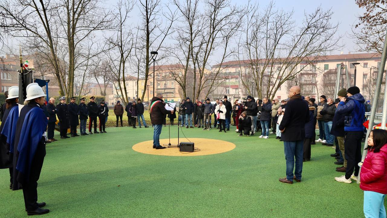 Ferrara, inaugurato il rinnovato parco di Porta Catena
