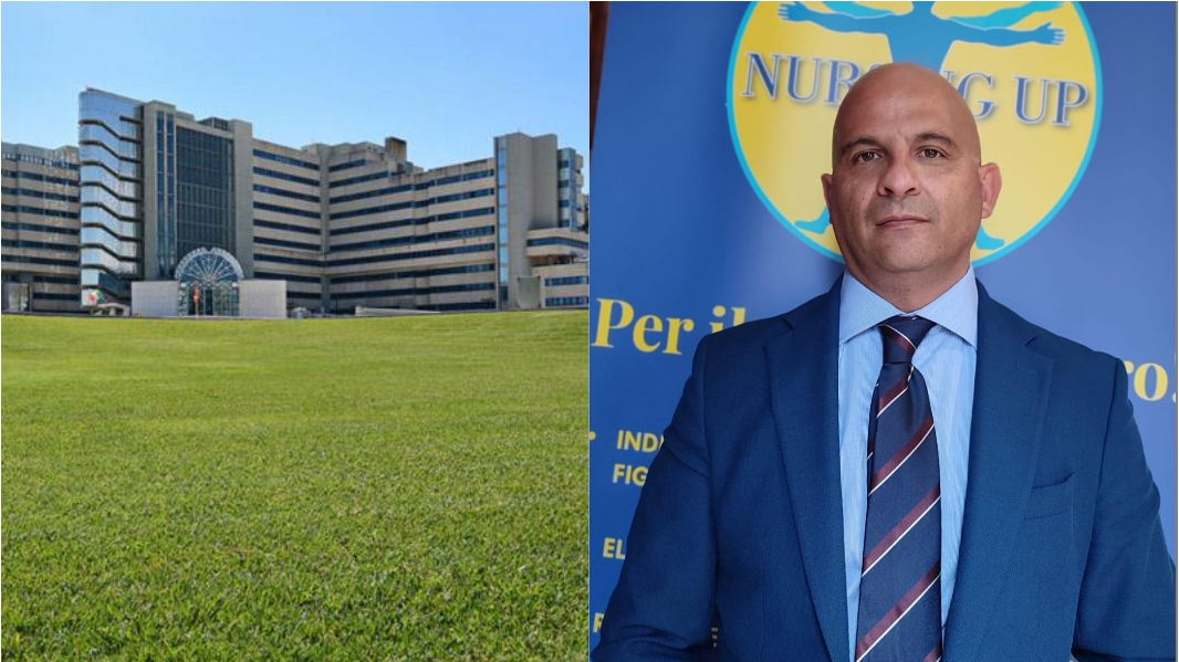 Il San Michele e il presidente Nursing up Sardegna Diego Murracino 