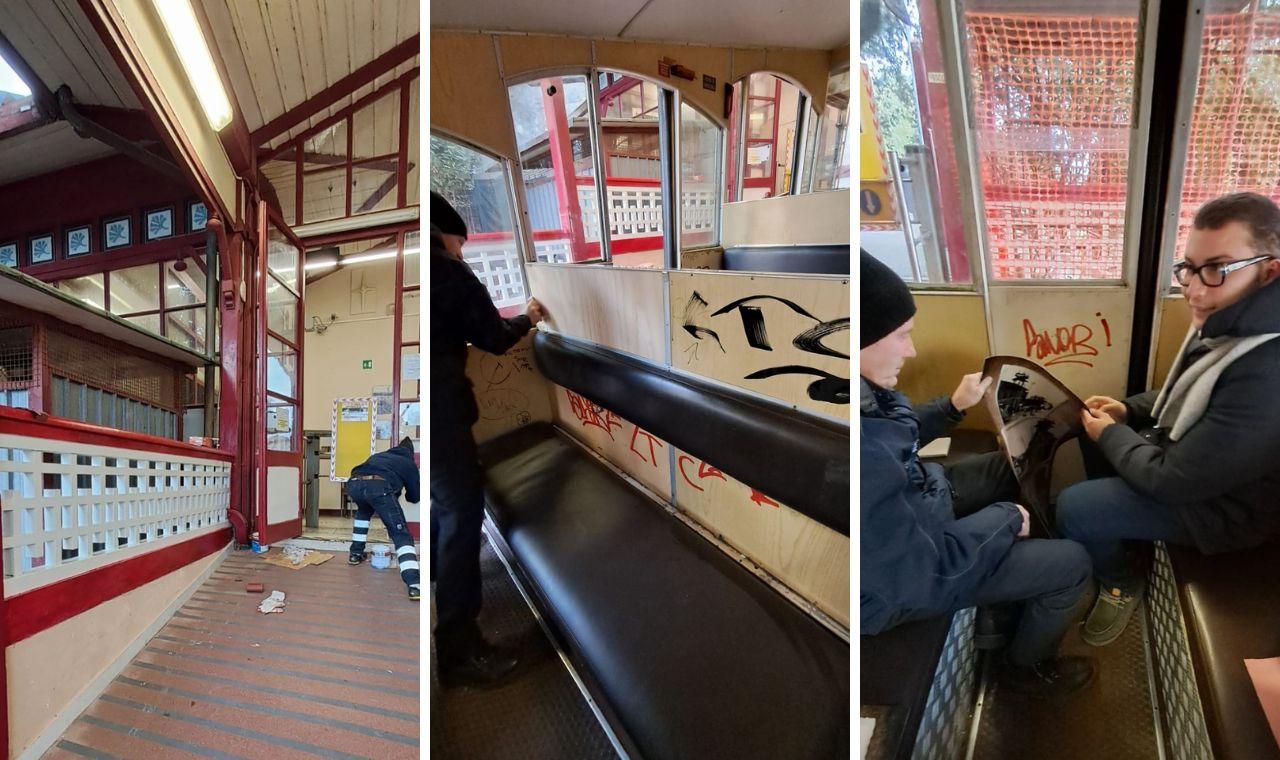 Vandalismi alla funicolare di Livorno, ultimato il restyling in vista del Giubileo