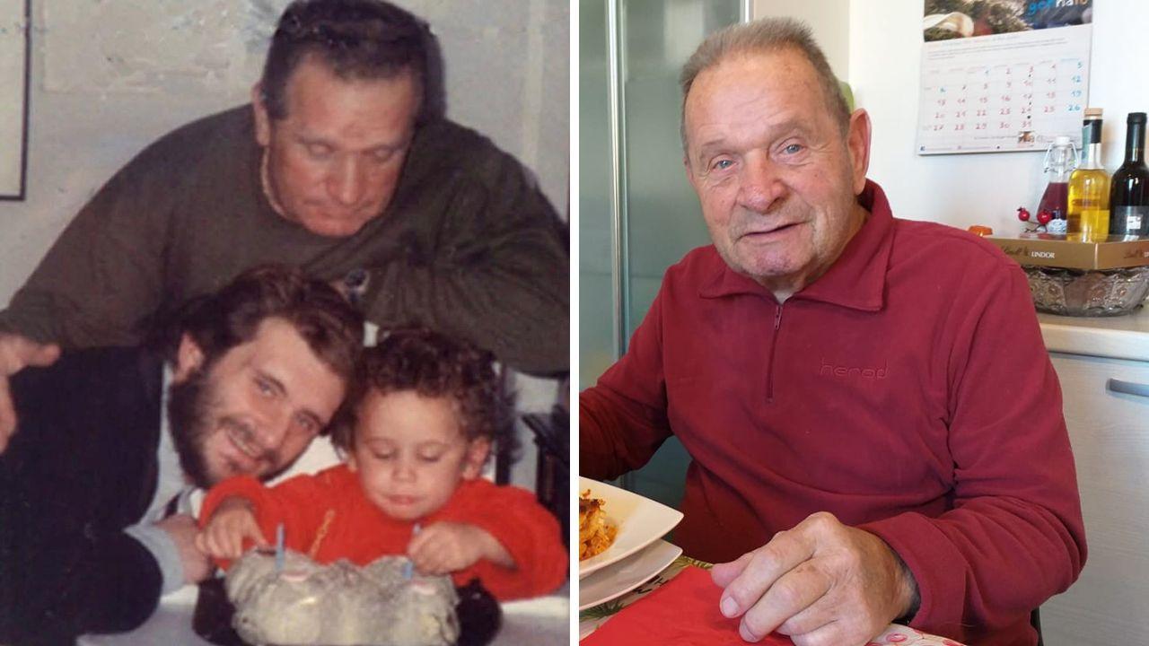 
	Una foto di Roberto Toffolutti scattata anni fa con i figli Ruggero e Matteo

