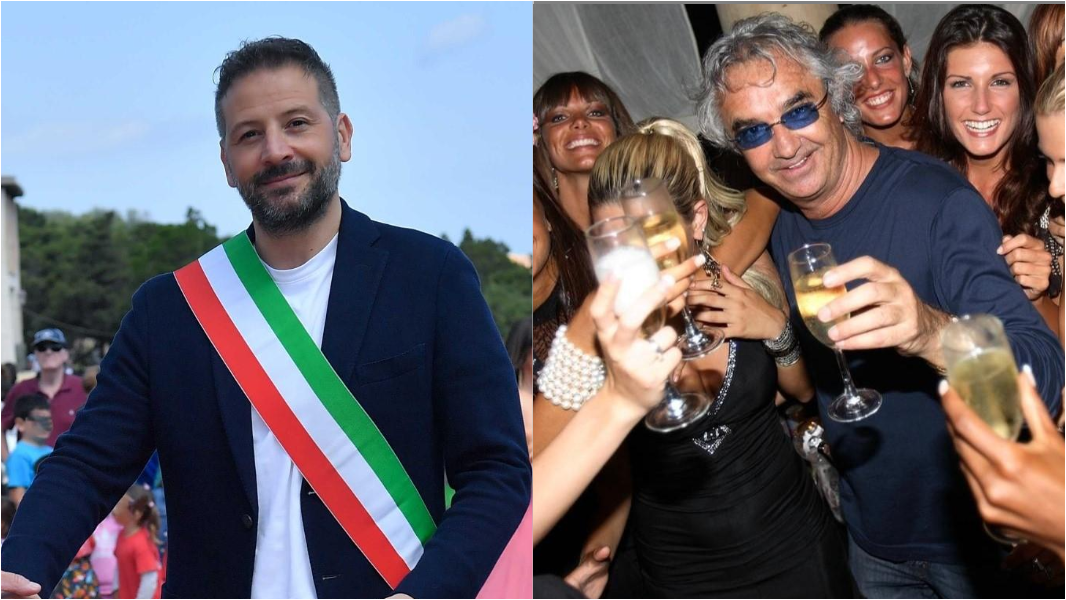 
	Il sindaco Roberto Ragnedda e Flavio Briatore

