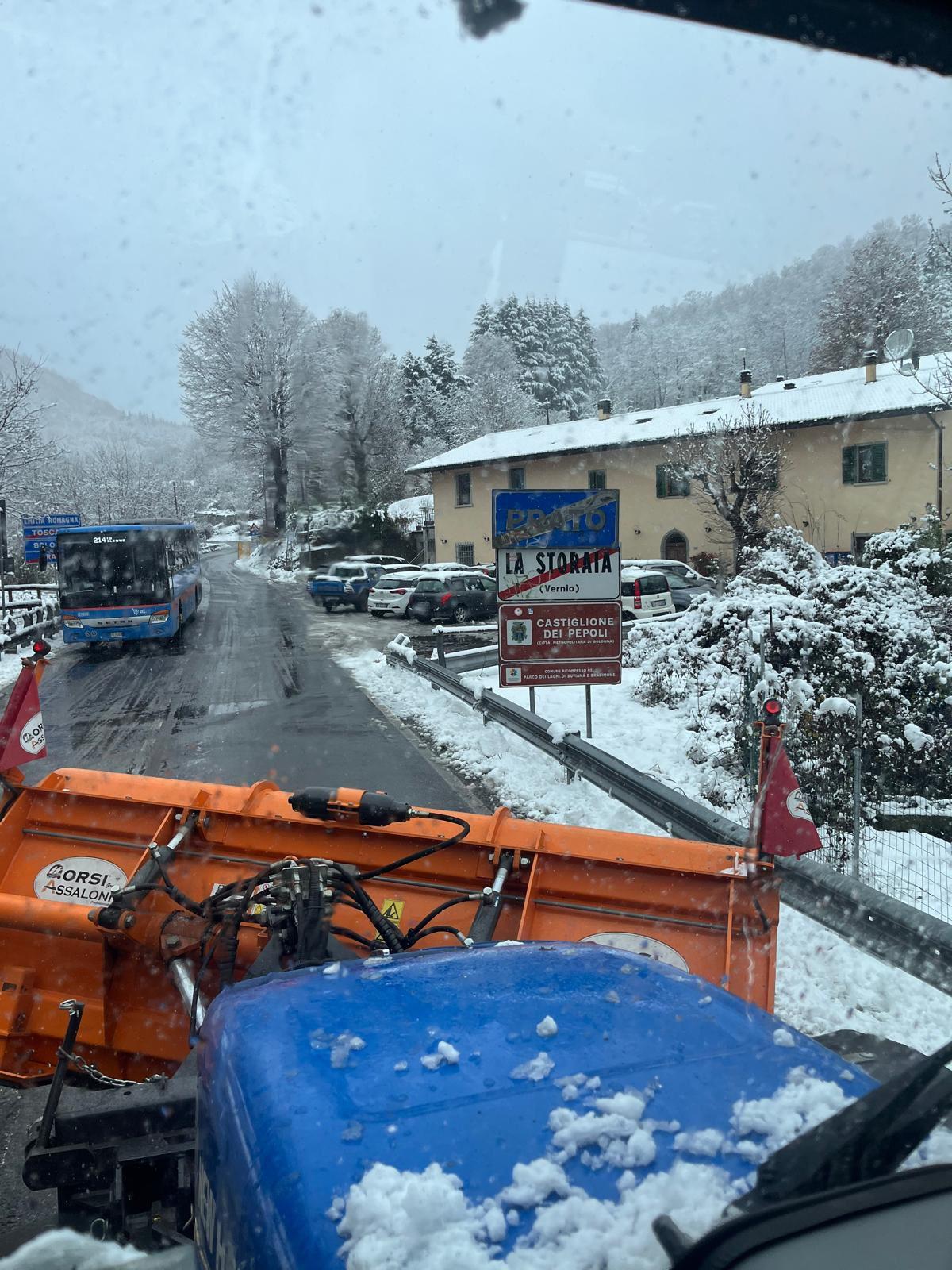 Prima neve a Montepiano