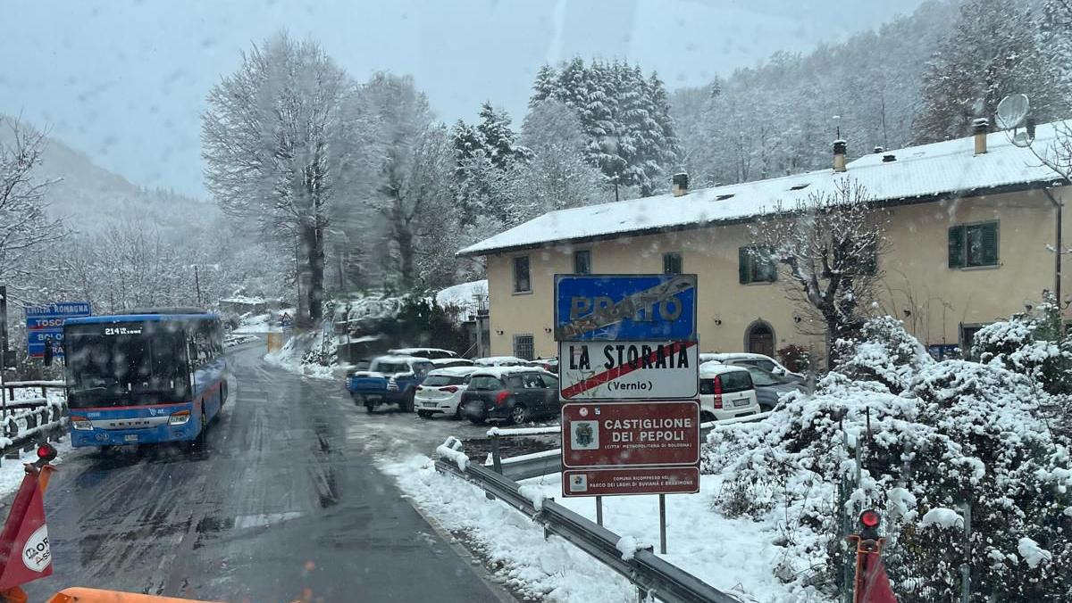 Prima neve a Montepiano