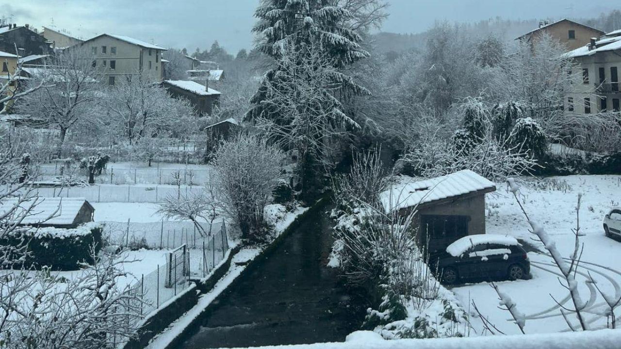 La neve a Montepiano (Foto: Comune di Vernio)