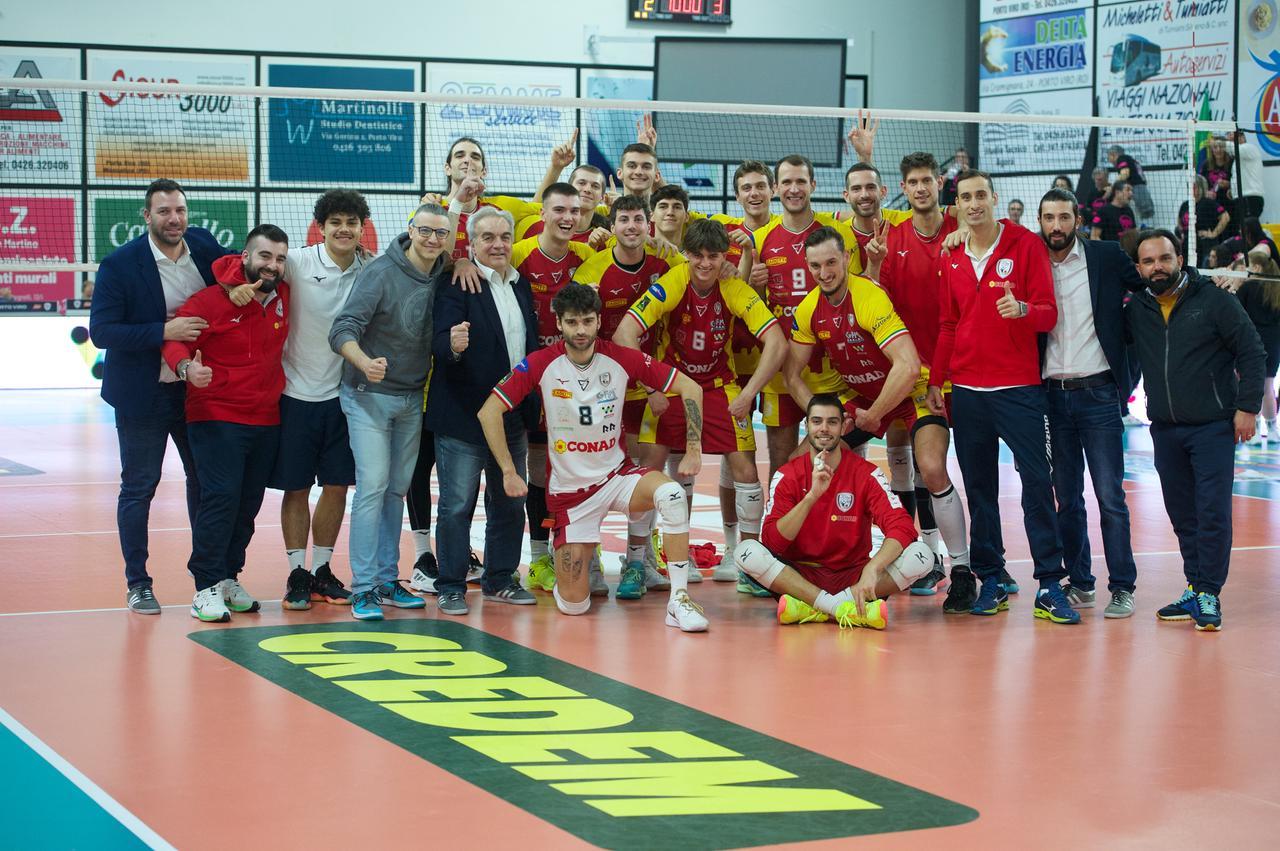 Conad Reggio Emilia: importante successo al tie-break con Porto Viro