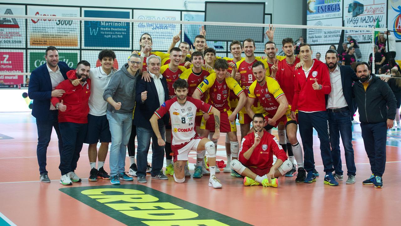 Conad Reggio Emilia: importante successo al tie-break con Porto Viro