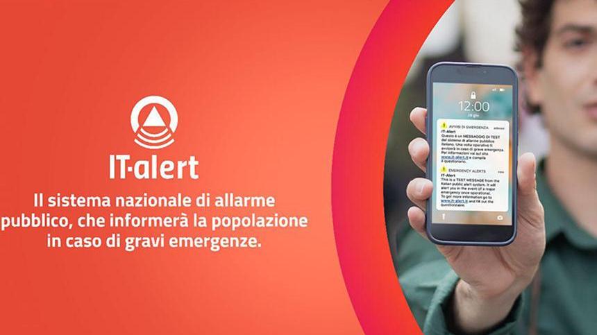 IT-Alert oggi in provincia di Modena: nessun allarme maltempo, è un test