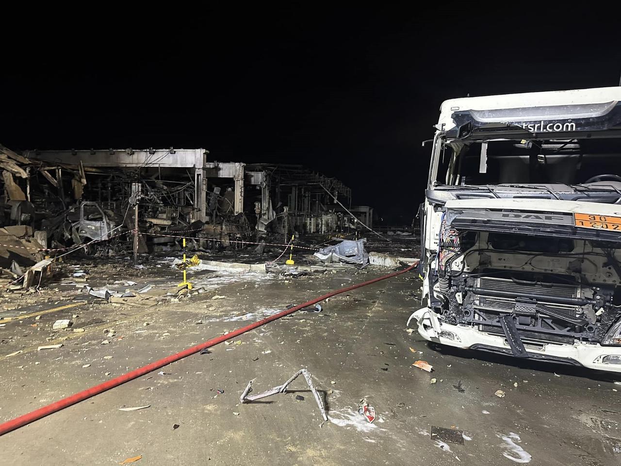 
	Calenzano, gli effetti devastanti dell'incendio (foto Croce Rossa comitato Firenze)

