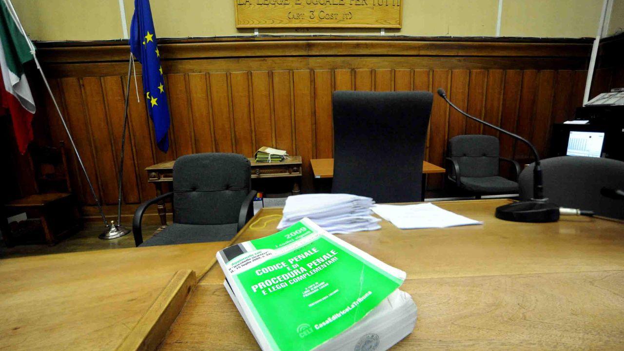 Aula di tribunale (foto d'archivio)