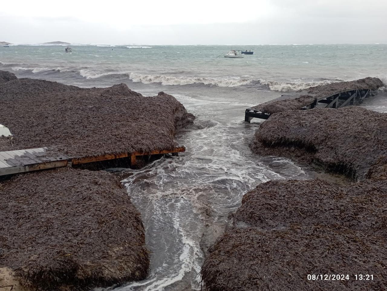San Vero Milis il pontile di Sa Marigosa danneggiato