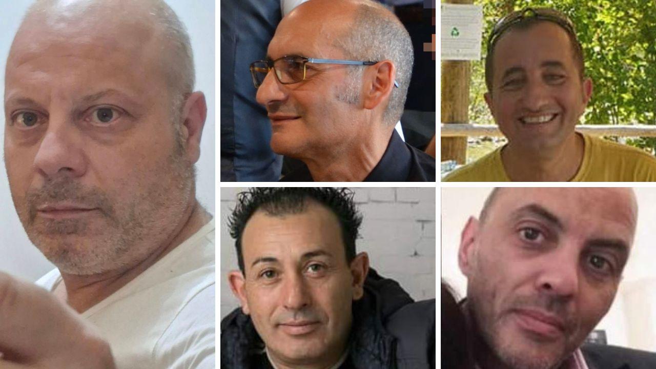 
	Da sinistra: Martinelli, Corso (in alto), Cirelli (in basso), Baronti (in alto a destra) e sotto Pepe

