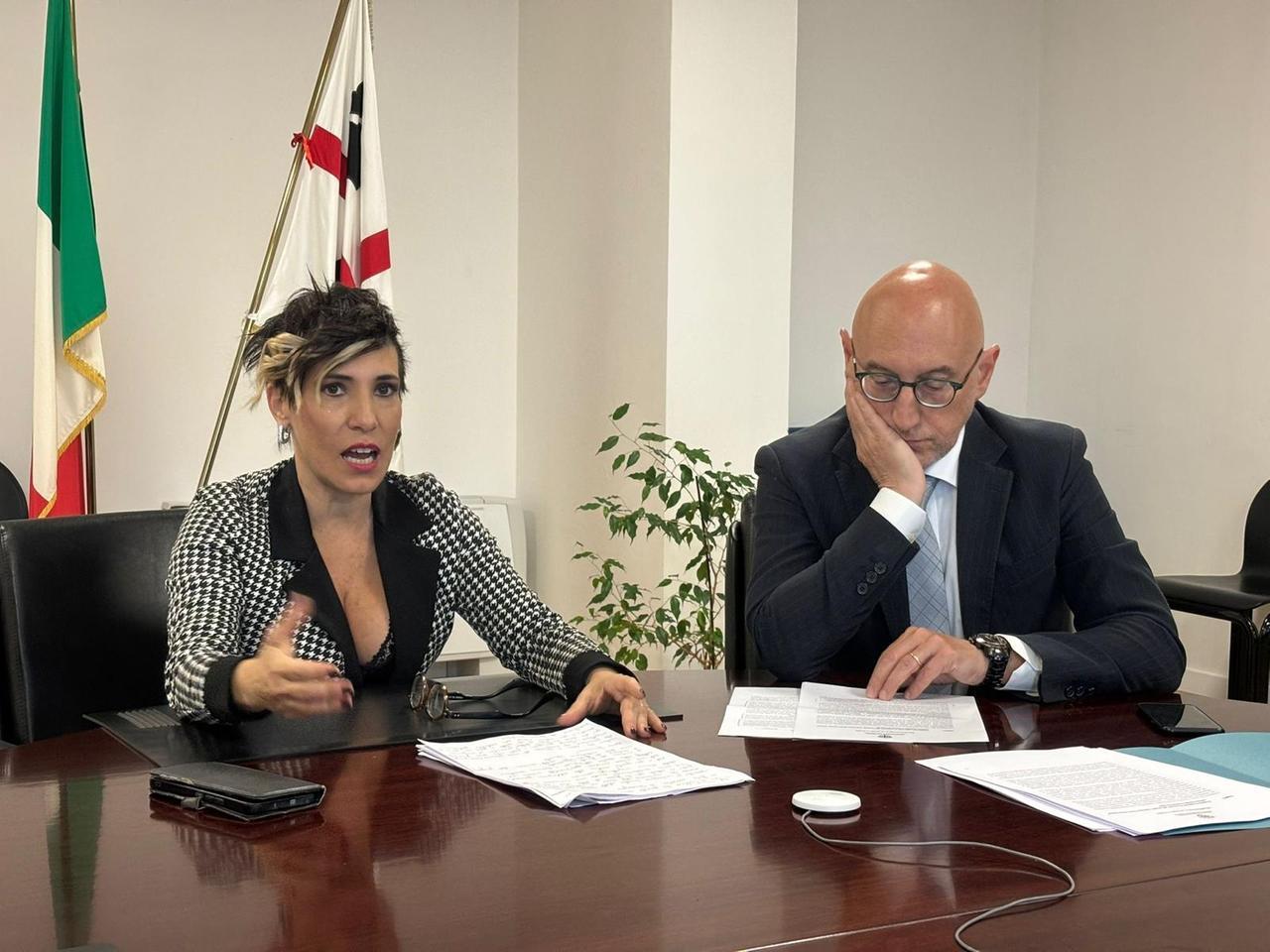 
	L'assessora Desir&egrave; Manca durante la conferenza stampa <em>(foto Mario Rosas)</em>

