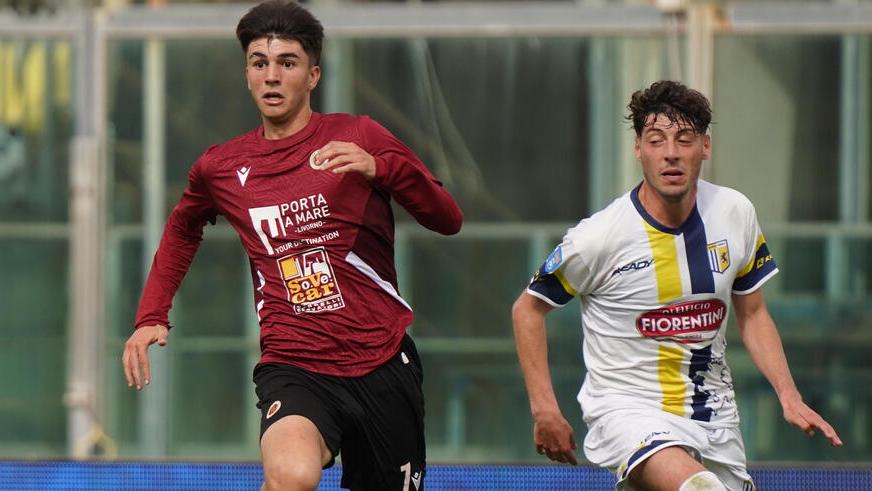 Niccolò Nardi con la maglia del Livorno (foto Franco Silvi)