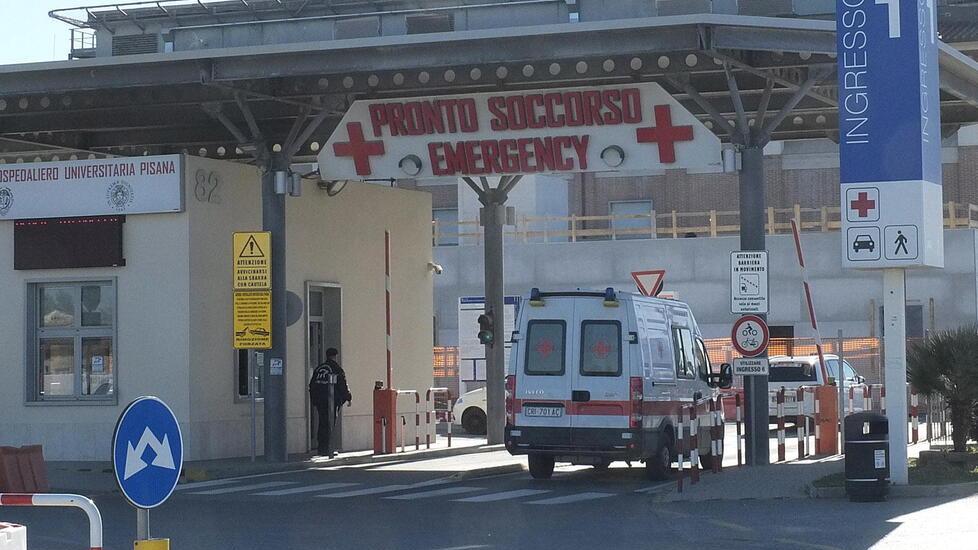 L'ingresso del pronto soccorso di Cisanello