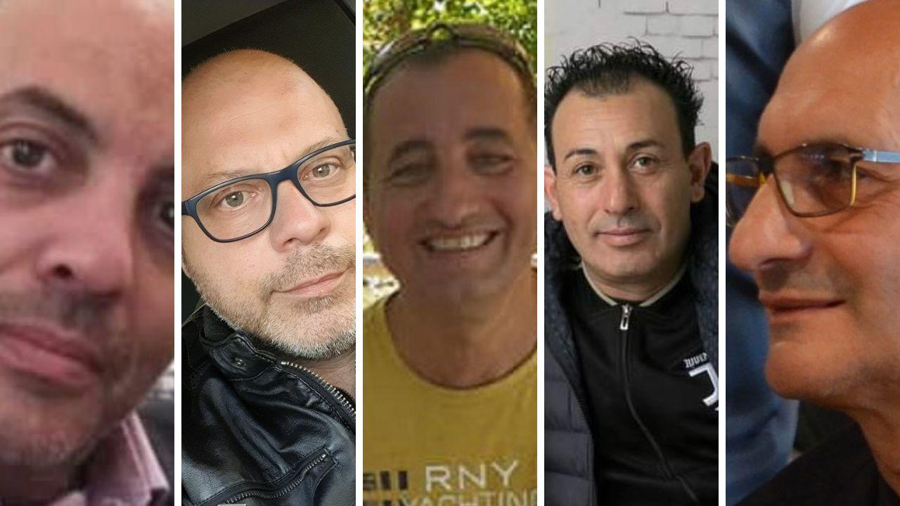 Da sinistra: Gerardo Pepe, Vincenzo Martinelli, Davide Baronti, Franco Cirelli e Carmelo Corso