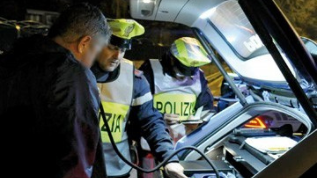 Un controllo con l'etilometro