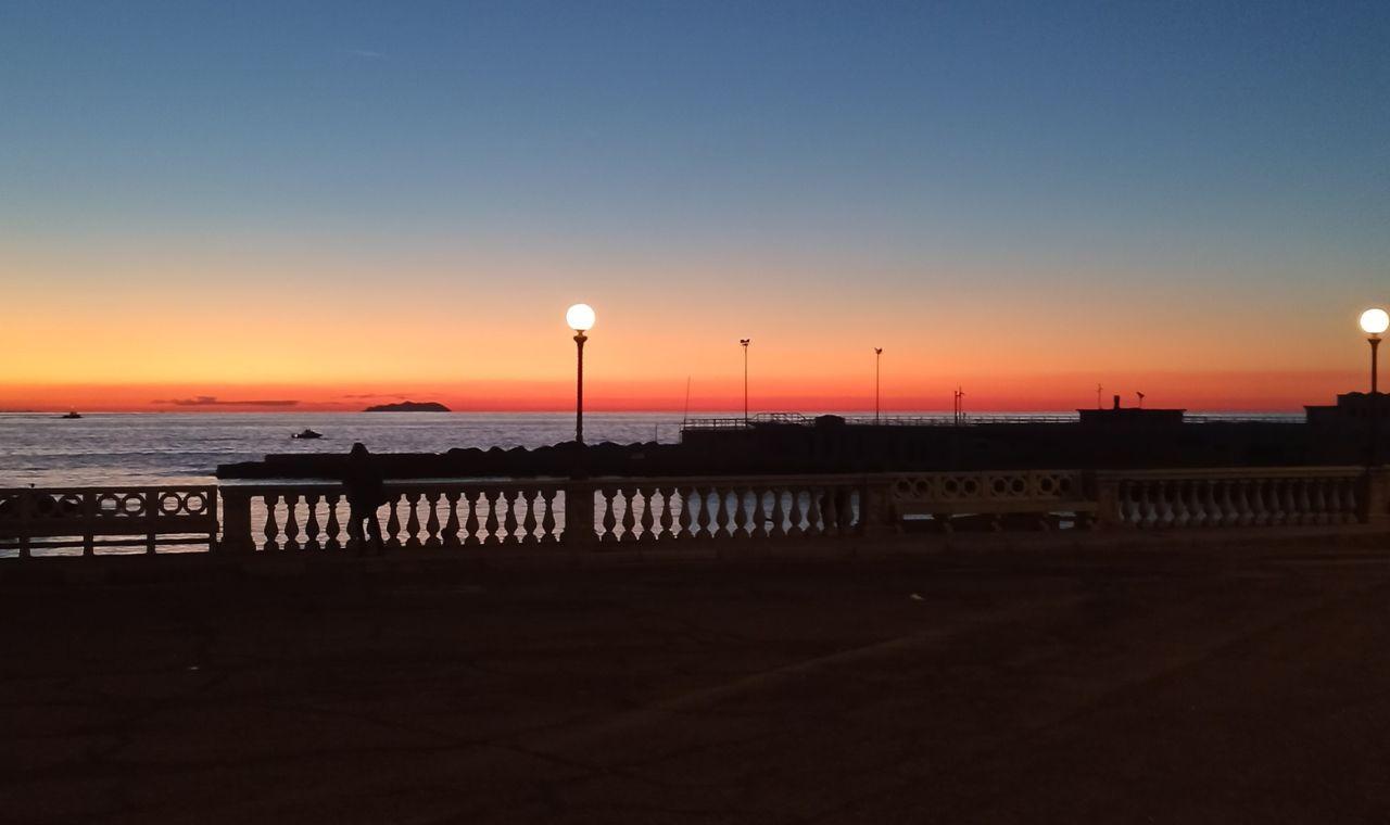 Livorno e il tramonto in Baracchina Bianca. Grazie a Riccardo Fornai