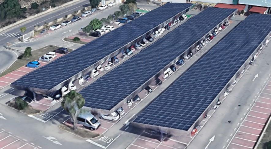Energia, a Olbia pannelli fotovoltaici in 42 parcheggi pubblici