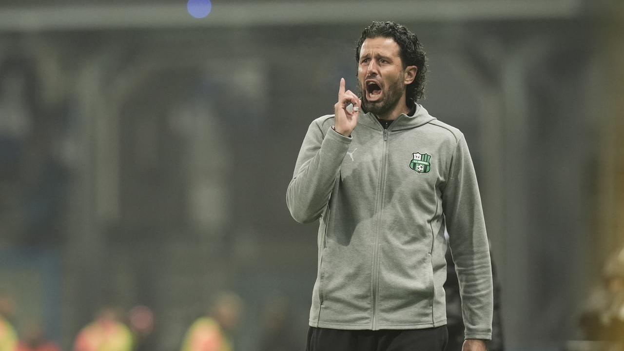 Fabio Grosso, allenatore del Sassuolo, torna da ex a Frosinone