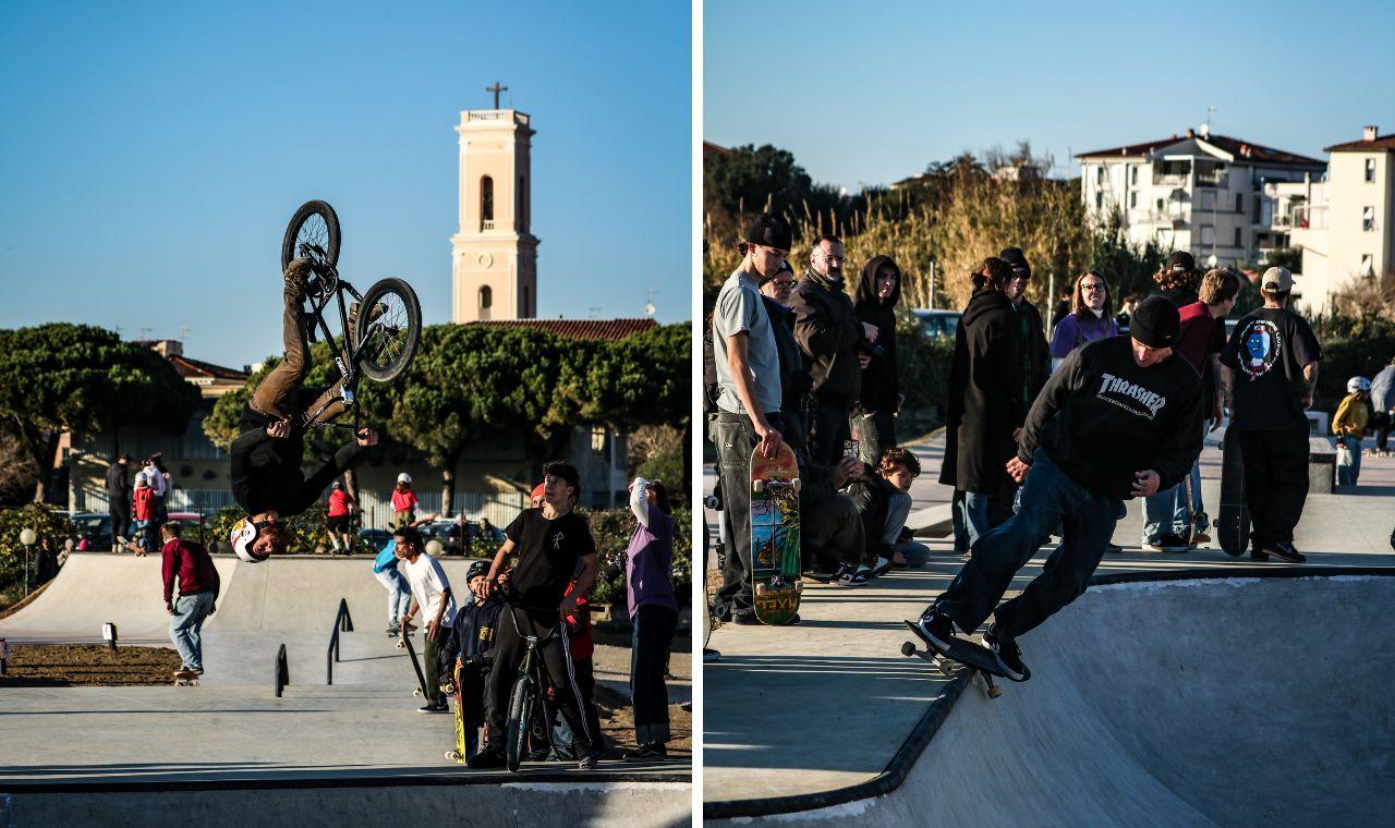 Livorno e gli acrobati dello skate park. Grazie a Oscar Stasi.