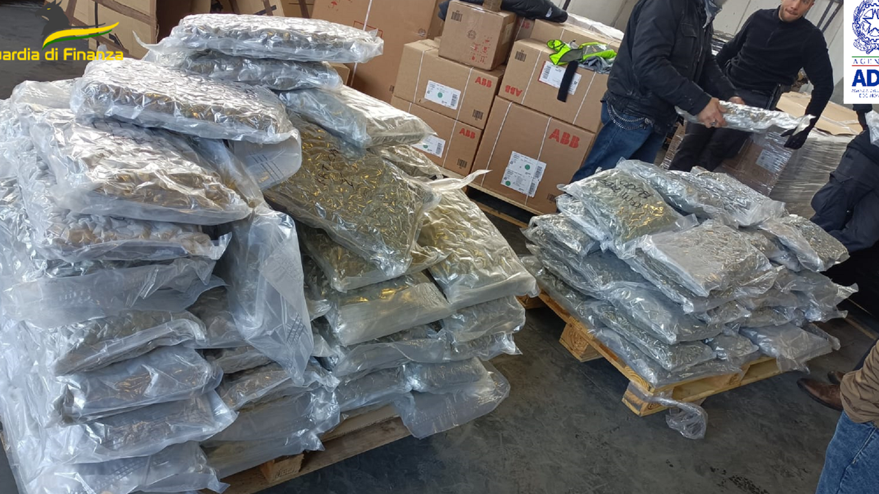 Il sequestro della guardia di finanza al camionista