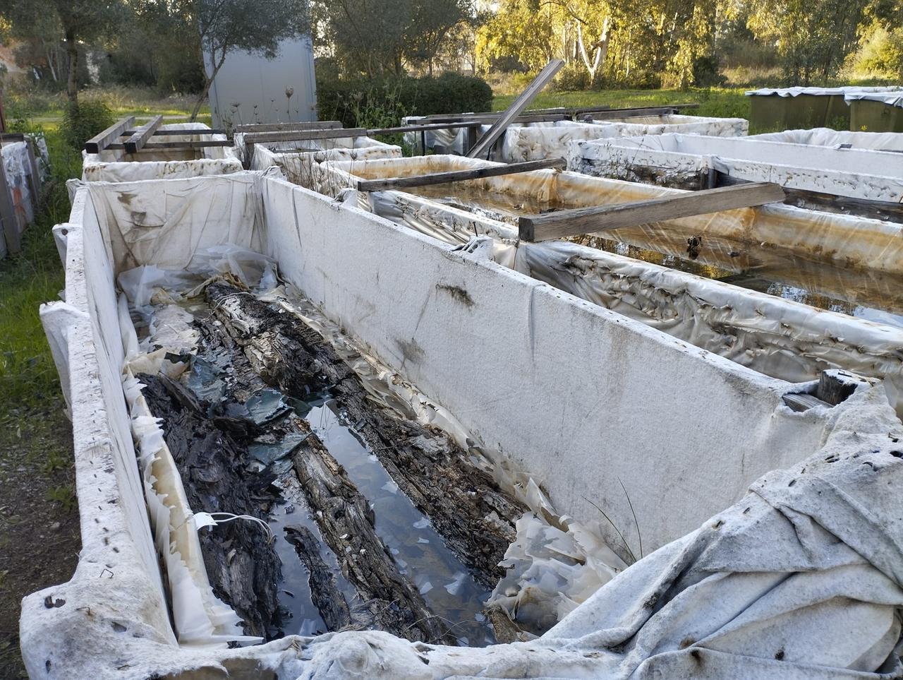 
	I relitti come si presentavano a marzo nell'area dell'ex Artiglieria

