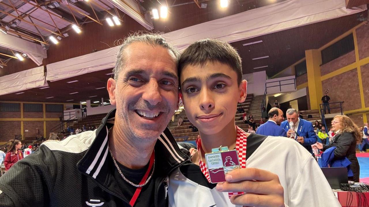 Taekwondo, il giovane Angelo Pisanu medaglia d’oro in Croazia