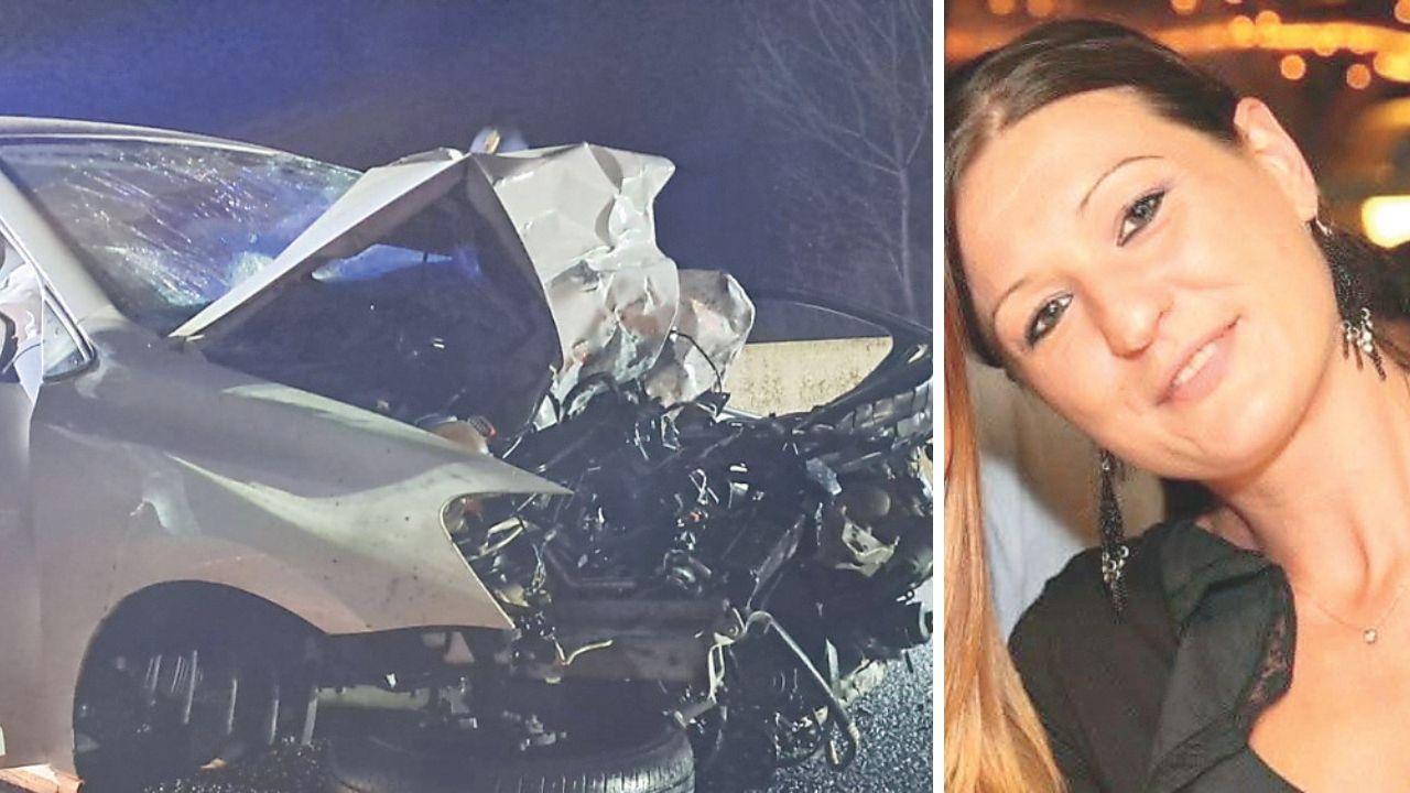 La vittima e l'auto sulla quale viaggiava