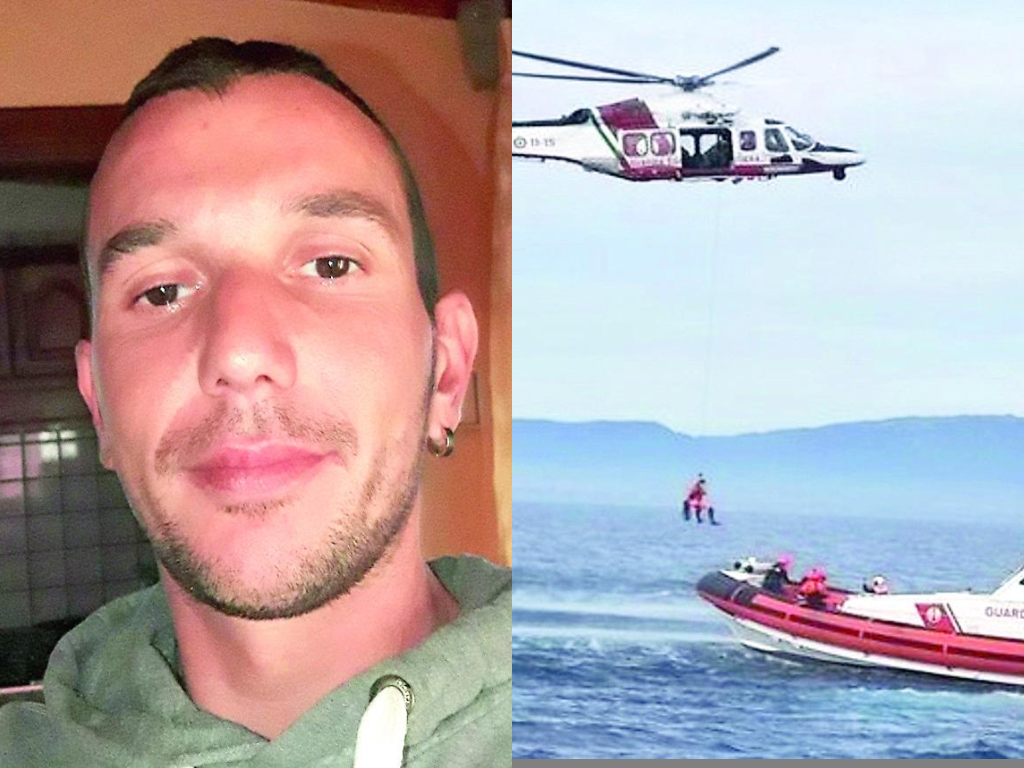 Morte di Davide Calvia, recuperata la barca del naufragio: era finita nelle reti di un motopesca