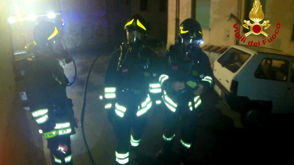 Casa a fuoco, salvati cane e gatto