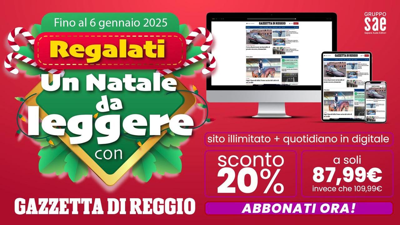 Con la Gazzetta di Reggio è già Natale: sconto del 20% per sito e quotidiano digitale