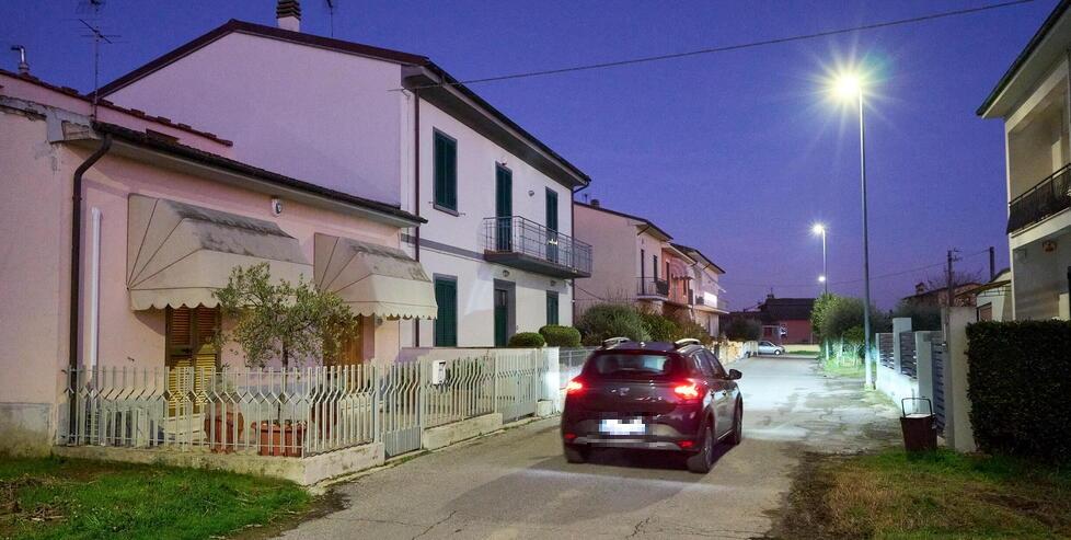 Un tratto di via del Borghetto ad Avane