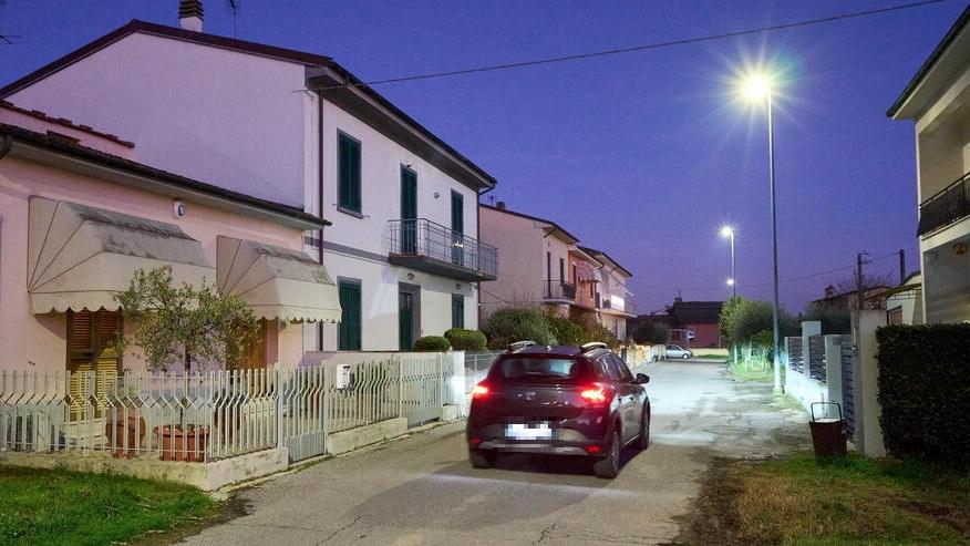 Un tratto di via del Borghetto ad Avane