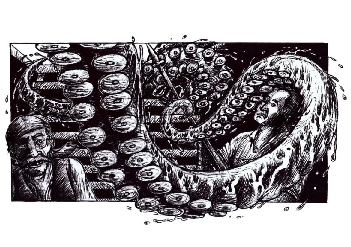 La concept art di Giosué che studia al Comics: sogna la grande sala