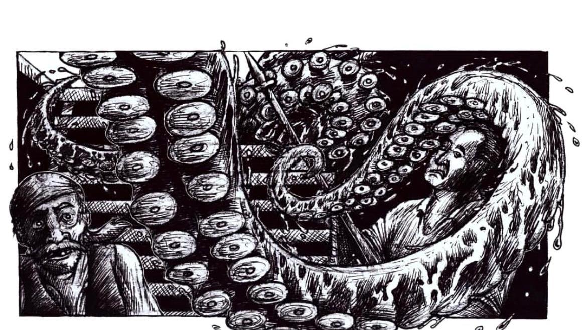 La concept art di Giosué che studia al Comics: sogna la grande sala