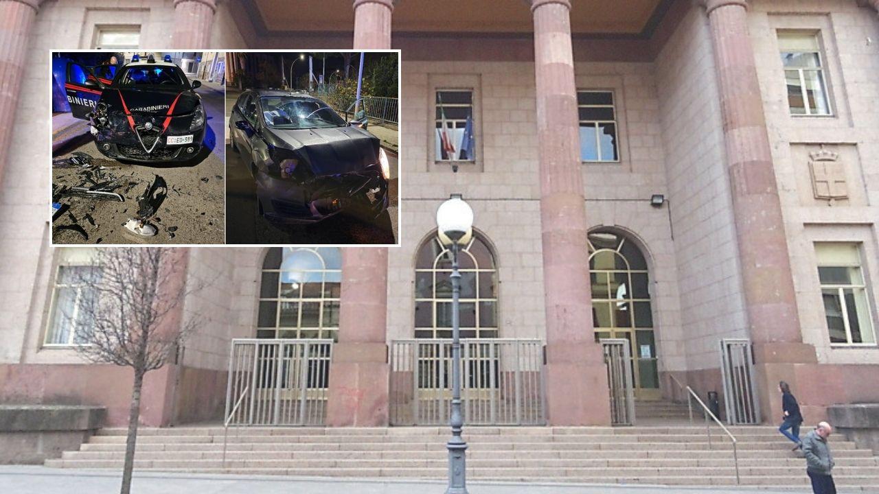 Forza il posto di blocco e si schianta sull’auto dei carabinieri: scatta l’obbligo di dimora