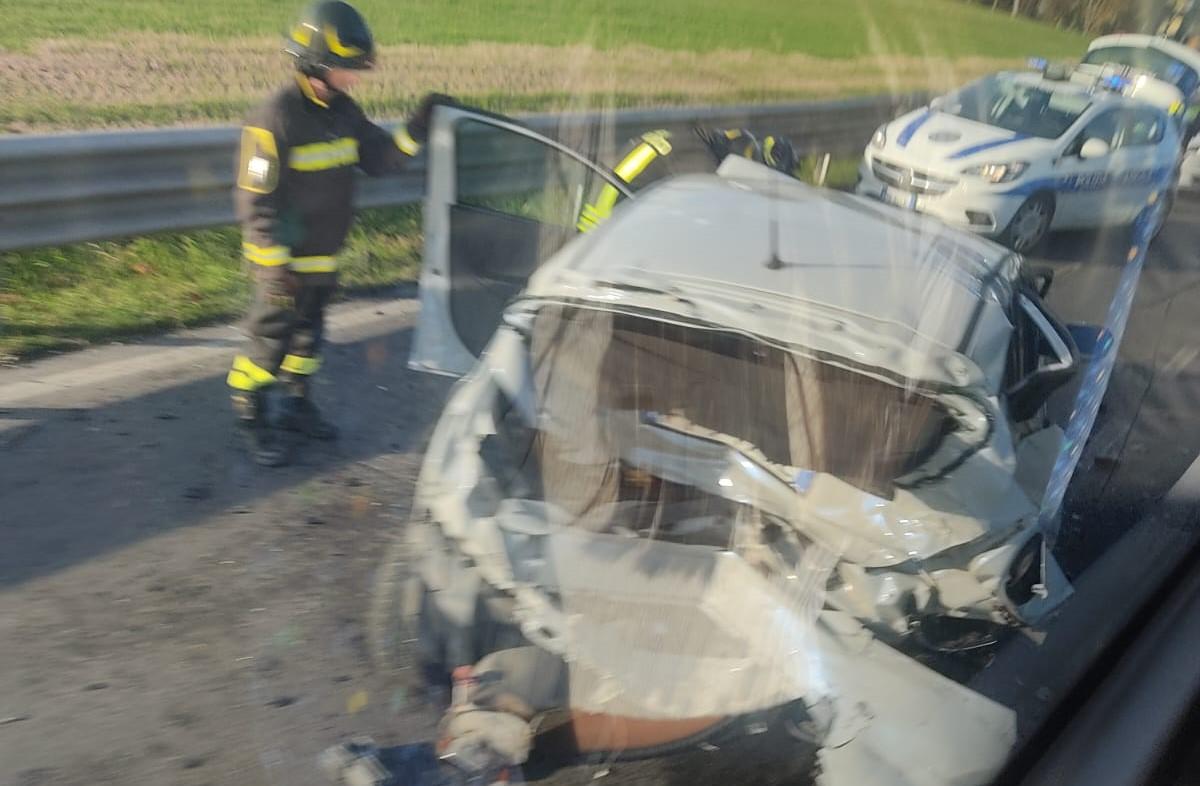 
	L'auto coinvolta nell'incidente

