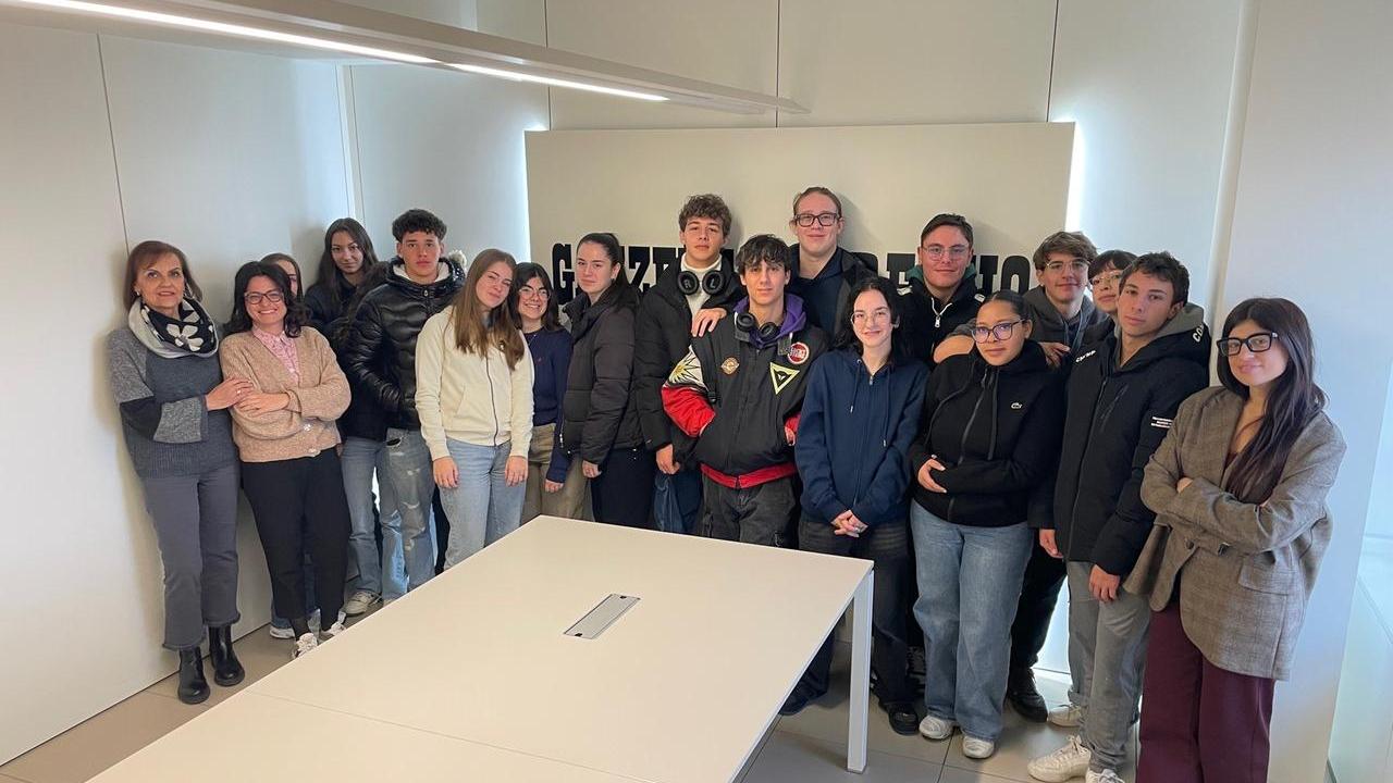 Gli studenti del Turistico del Mandela a lezione in Gazzetta