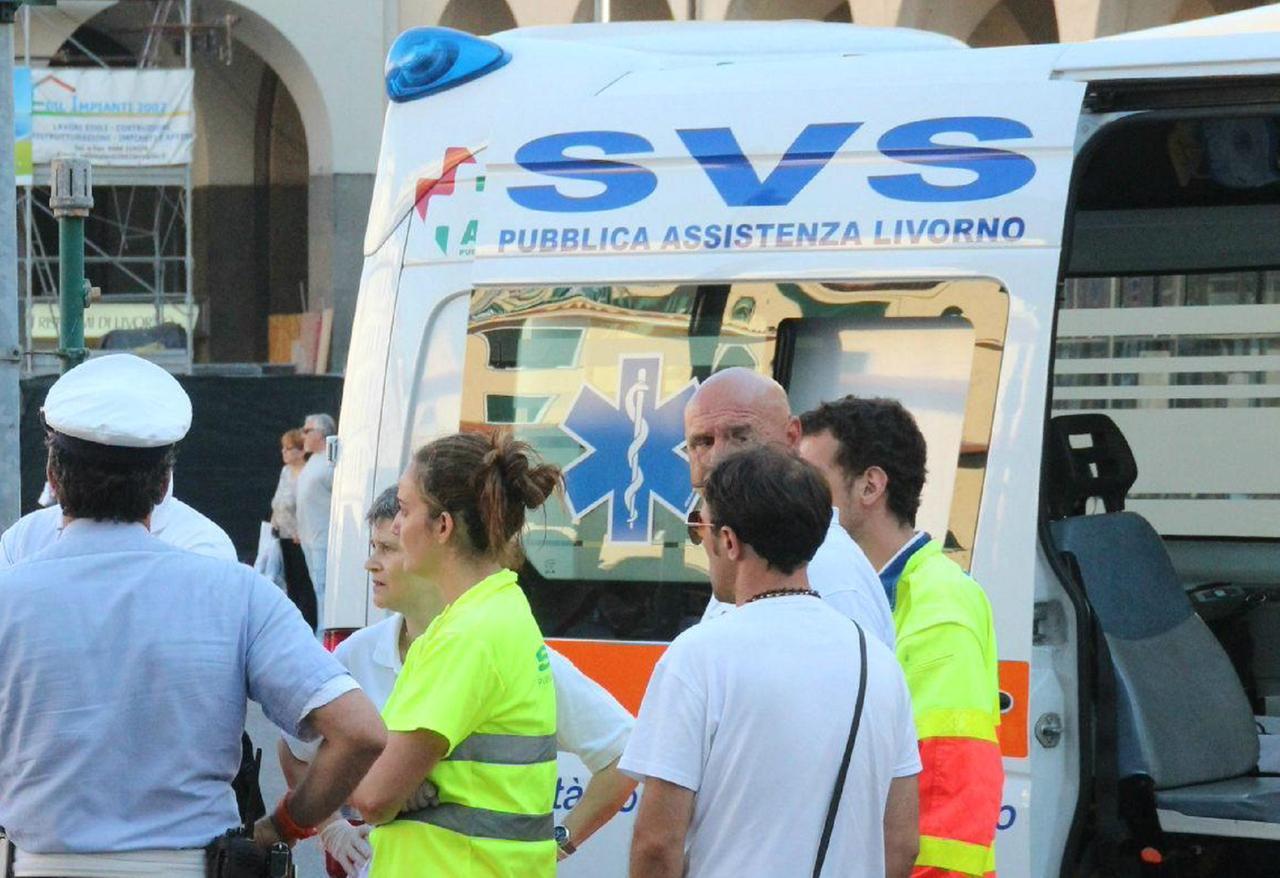 
	Soccorsi in piazza Grande della Svs (foto d'archivio)

