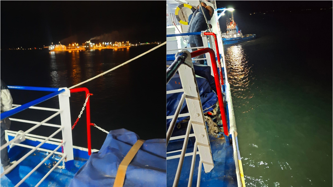 Le immagini della Zaza trainata dal rimorchiatore <em>(gruppo Fb Popolo sardo nel cuore)</em>