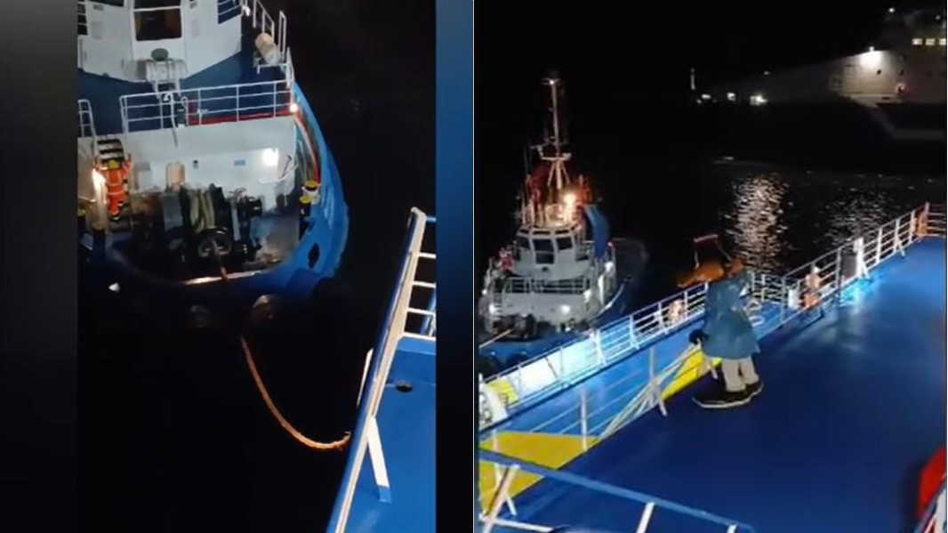 Moby Zaza alla deriva per un black out, la rabbia dei passeggeri