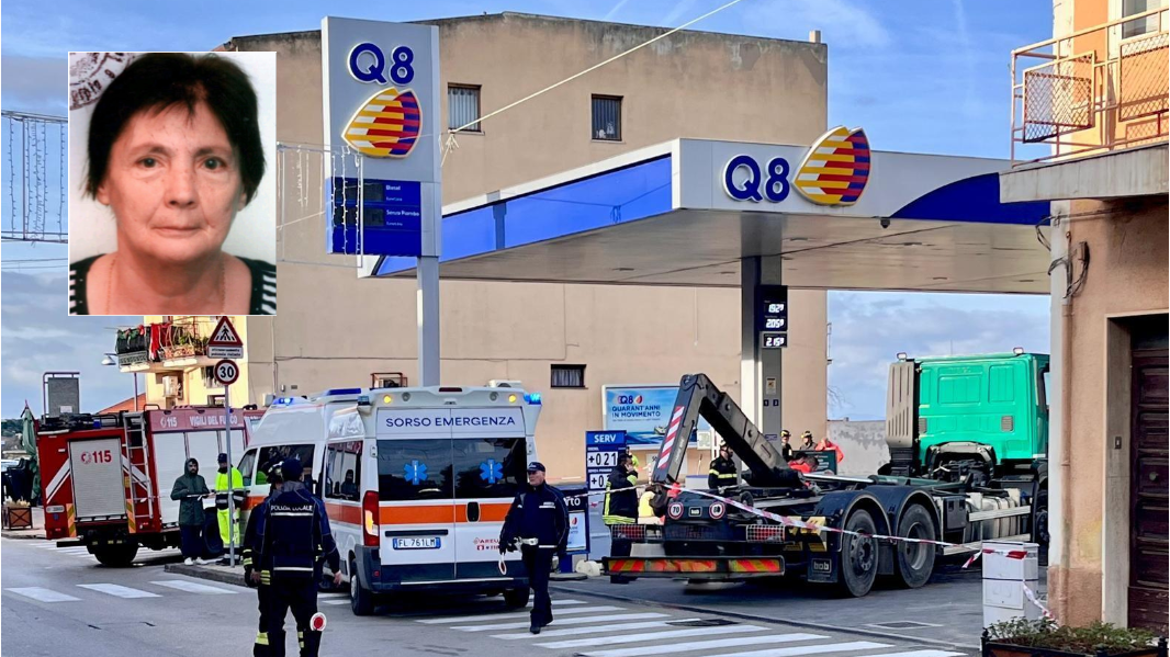 Il luogo della tragedia e la vittima Maria Loi 