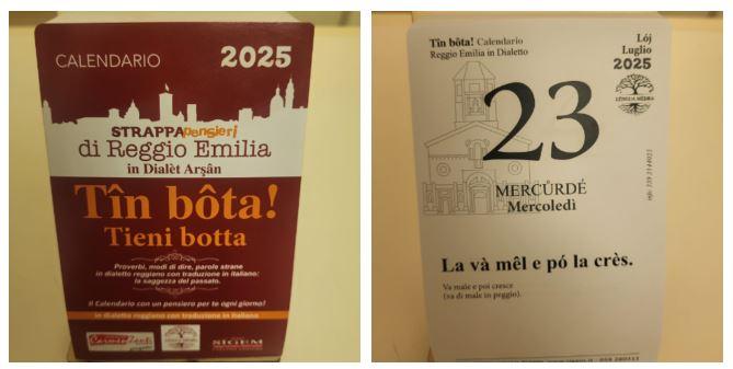 Tîn Bôta, arriva il calendario con un proverbio in dialetto reggiano al giorno