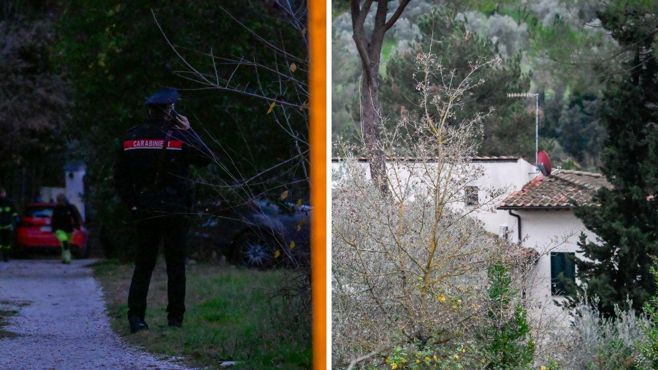 L'ingresso e la villetta in cui è avvenuta la tragedia