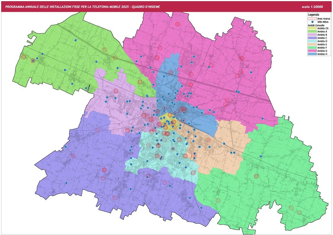 Antenne della telefonia:  a Reggio Emilia attive 239. Per il 2025 censiti  altri 42 siti