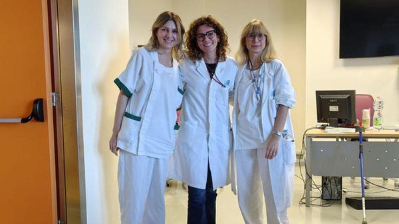 
	Le dottoresse Martina Giuntini e Stefania Salvetti e l'infermiera Sonia Salvestrini

