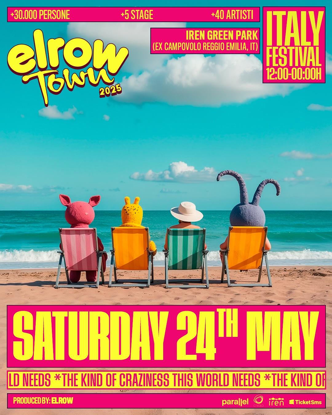 Elrow Town torna a Reggio Emilia: appuntamento sabato 24 maggio